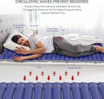 Matelas à air anti-escarres tubulaire  qualité médicale