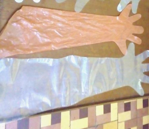 Gants PE . 90 Cm. Pour vétérinaires et labos pharmaceutiques 