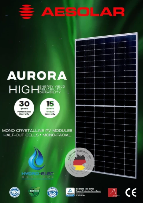 PANNEAUX SOLAIRE PHOTOVOLTAIQUES - HAUTES PERFORMANCE