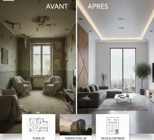 Rénovation Haut de Gamme Appartements et Villas  Architecte à Alger