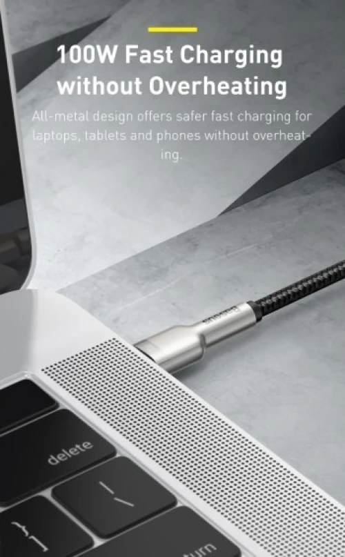 Baseus Cafule Series Metal Data Cable Type-C To Type-C - 2 Mètre - 100W