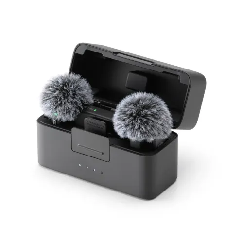 DJI MIC MINI (2 TX + 1 RX + CHARGING CASE ) MICROPHONE COMPACT - PORTÉE 400 M - STOP BRUIT - NOIR