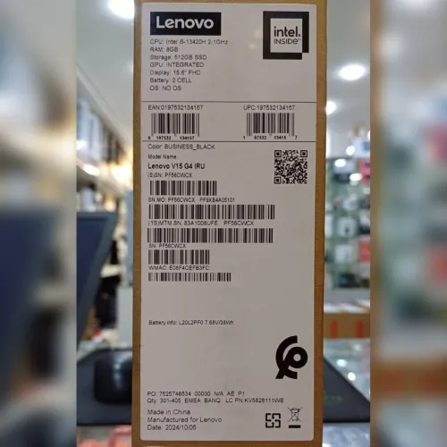 LENOVO V15 G4 IRU - INTEL CORE I5-13420H - 8GB - 512 SSD - 15.6" FHD - UHD GRAPHICS - AZERTY - BLACK