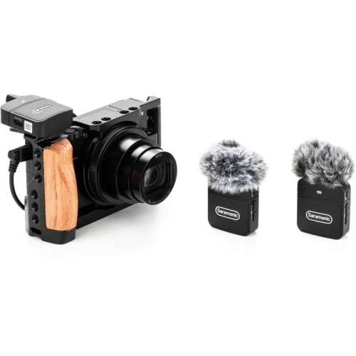 SARAMONIC BLINK100 B2 - MICROPHONE SANS FIL - ULTRA COMPACT - 2TX + 1RX -DUAL CHANEL -2.4GHZ -BLACK