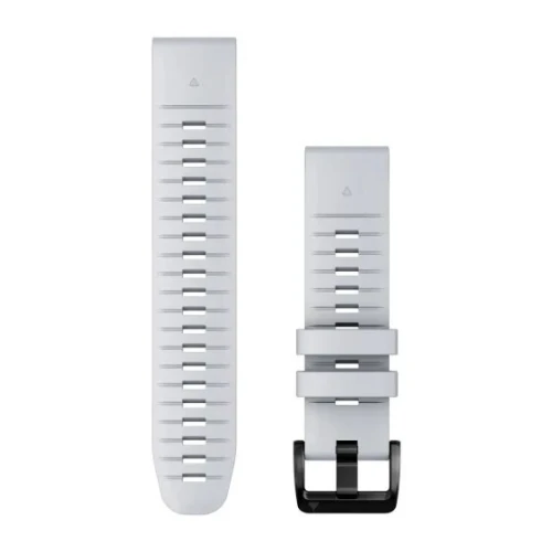 GARMIN QUICKFIT BRACELET 22MM - SILICONE ULTRA CONFORT - BLANC SILEX - ULTRA-CONFORTABLE - WHITESTONE - WHITE