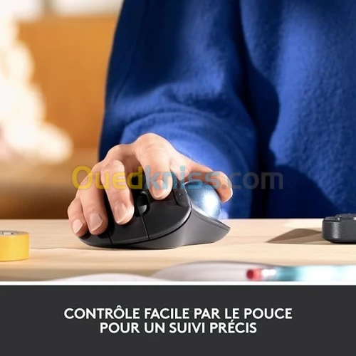 Logitech ERGO M575 Trackball - Souris Sans Fil - Bluetooth - Droitier - Capteur Optique 2000 Dpi