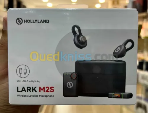 HOLLYLAND LARK M2S COMBO - MICROPHONE SANS FIL - ULTRA-C - 2TX + 1RX + RX CAMERA - 2,4 GHZ - BLACK