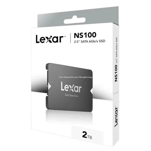 LEXAR NS100 2TB - DISQUE DUR INTERN SATA III SSD 2.5" - 550MB/s - UP TO 2000 Hz - 6Gb/s- NOIR