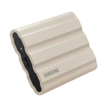 SAMSUNG SSD PORTABLE T7 SHIELD 2TO - DISQUE DURE EXTERNE - TYPE C- 1050 MO/S - ETANCHE - WHITE