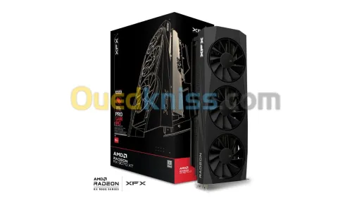 XFX QUICK SILVER RADEON RX 9070 XT 16GB - PRO GAMING -PCIe 4.0 - GDDR6 -RAY TRACING - 3X FANS -BLACK