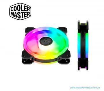 COOLERMASTER MASTERFAN MF120 S3 - VENTILATEURS DE BOÎTIER 120 MM ARGB - 47 CFM - BLACK