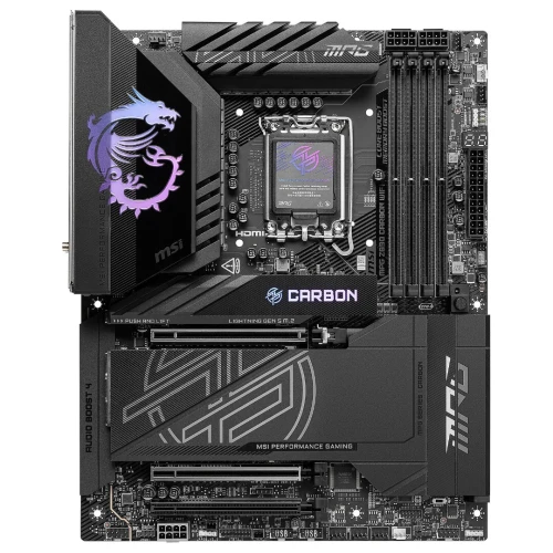 MSI MPG Z890 CARBON WIFI - ATX SOCKET 1851 - Intel Z890 - 4X DDR5 - M.2 PCIE 5.0 - WI-FI 7