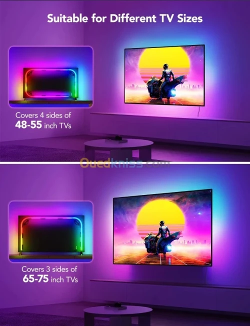 GOVEE RGBIC NEON TV BACKLIGHT - 3M 9.84FT - H61B2 - WIFI + BLUETOOTH - GOOGLE - MULTI MODES - MUSIC