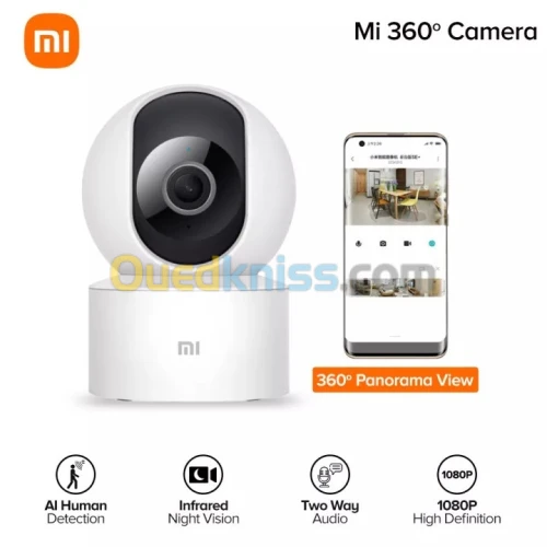 Xiaomi Mi 360 Camera 1080p - Caméra De Surveillance D'intérieur Full HD Avec Haut-Parleur/Micro