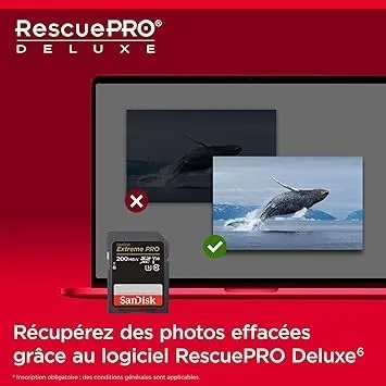 SanDisk Extreme Pro SDHC UHS-I 512 Go - SPEED UP TO 200 MB/S