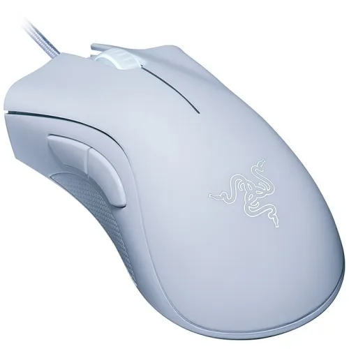 RAZER DEATHADDER ESSENTIAL - SOURIS GAMING FILAIRE - CAPTEUR OPTIQUE 6400 DPI - 5 BOUTONS PROGRAMMABLES - ÉCLAIRAGE VERT - BACLK & WHITE
