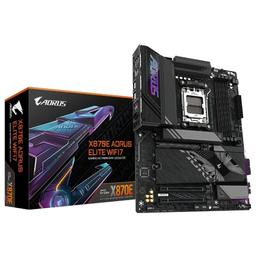 GIGABYTE X870E AORUS ELITE WIFI7 - CARTE MÈRE ATX - SOCKET AM5 - 4xDDR5 - BLUETOOTH - 4xM.2 -LAN 2.5
