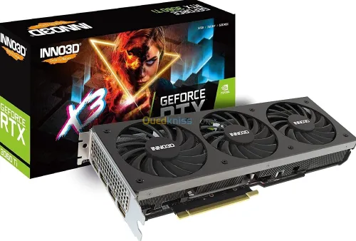 INNO3D GEFORCE RTX3060 Ti GDDR6X X3 OC - 8 Go - GDDR6X - 3xDP - HDMI -