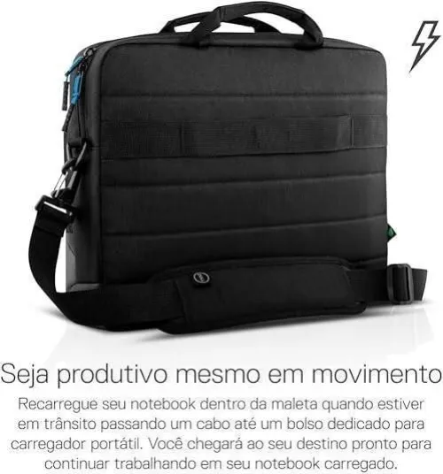 CARTABLE DELL ECOLOOP PRO SLIM BRIEFCASE - AI0414 - 15,6" - NYLEX - LAPTOP & DOCUMENTS - NOIR