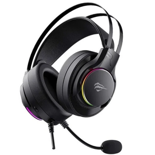 HAVIT H2007U BLACK - CASQUE GAMING FILAIRE USB 7.1 - HAUT-PARLEURS 40MM - SON SURROUND - MICROPHONE FLEXIBLE - RGB - BLACK
