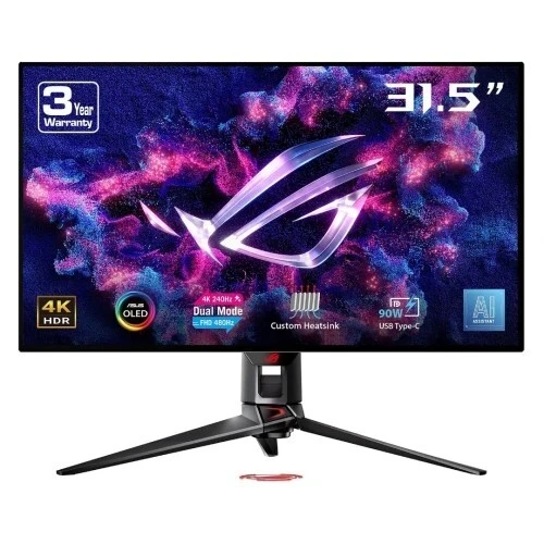 ASUS ROG SWIFT PG32UCDP - ECRAN GAMAING 31.5" OLED - 4K 3840x2160 - 240HZ - 0.03MS - HDR TRUE BLACK 400 - G-SYNC / FREESYNC - BLACK