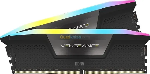 CORSAIR VENGEANCE RGB DDR5 32 Go - 2 x 16 Go - 6400 MHz CL32 - Kit Dual Channel 2 barrettes