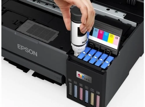 EPSON ECOTANK L8050 - IMPRIMANTE MONOFONCTION COULEUR - WIFI - USB - RÉSERVOIRS RECHARGEABLES - BLACK