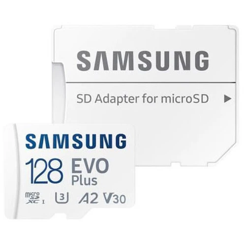 AMSUNG EVO PLUS MICROSD 128GO + ADAPTATEUR SD - CARTE MÉMOIRE MICRO SD - VITESSE 160 MBS - V30