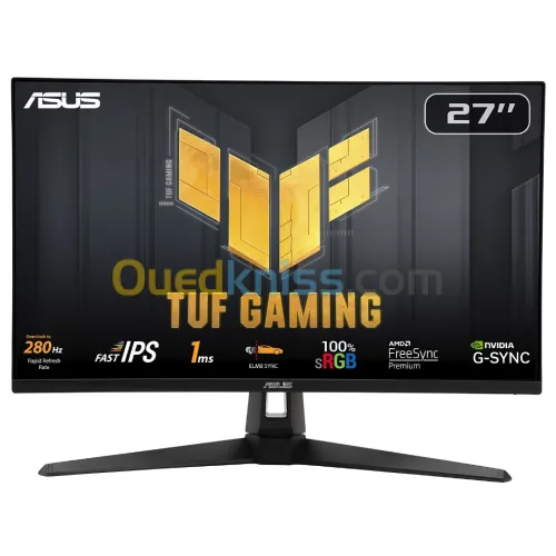 ECRAN ASUS TUF VG279QM1A - 27" FHD 1920x1080 - 280Hz - 1ms - Fast IPS - G-Sync Compatible - HDR400