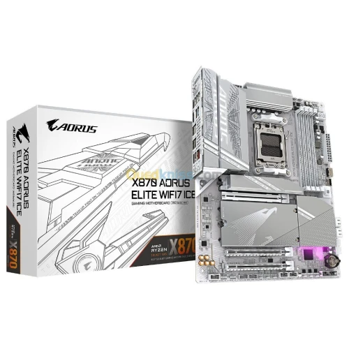 GIGABYTE X870E AORUS ELITE WIFI7 ICE - CARTE MÈRE ATX - SOCKET AM5