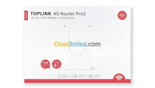 TOPLINK 4G Router Pro 2 - HW311s - LTE Cat 4 - WIFI 450 Mbps - Up To 32 Users - 