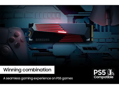 SAMSUNG 990 PRO With Heatsink 2 To SSD NVMe M.2 PCIe 4.0 7450 Mo/S