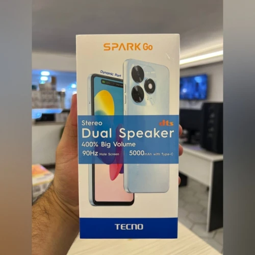 SMARTPHONE TECNO SPARK GO BG6M - DUAL SIM - 2 + 2GB EXTENDED - 64GB - 6,6" 90HZ IPS - 13MPXL - 5000 MAH 