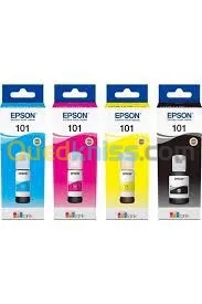 BOUTEILLES D'ENCRE EPSON 101 ECOTANK - BLACK - CYAN - MAGENTA - YELLOW - ORIGINALE