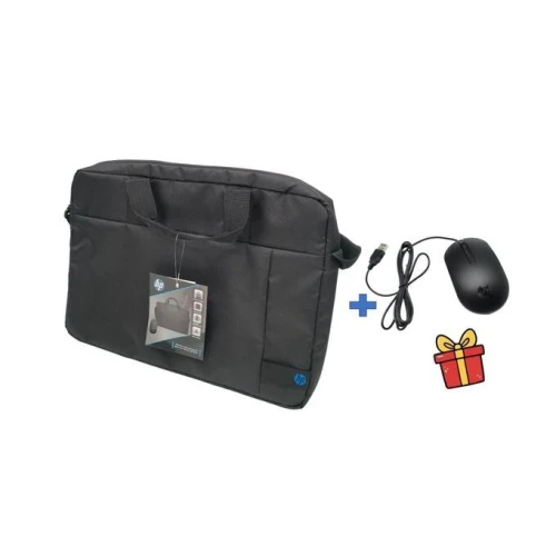 CARTABLE HP AI0463 15.6" + SOURIS filaire INCLUSE - POUR LAPTOP & DOCUMENTS - ANTI CHOCS - BLACK