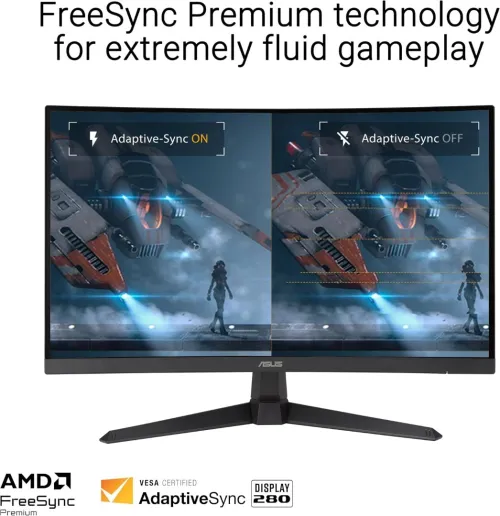 ECRAN ASUS TUF VG27VQM1B - GAMING 27" FHD - CURVED - 280HZ - 1MS - DALL VA - ADAPTIVE SYN - BLACK