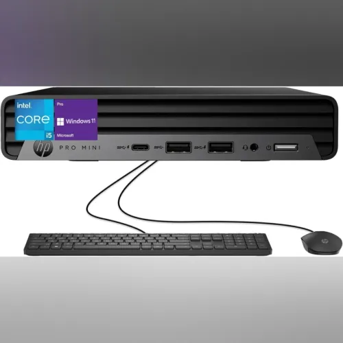 HP PRO MINI 400 G9 - CORE I5-14500T - 16GB RAM - 512GB SSD - CLAVIER + SOURIS HP - WIN 11 - BLACK