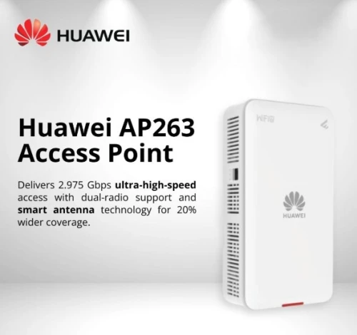 HUAWEI EKITENGINE AP266 POINT D'ACCÈS MURALE - WI-FI 6 - 5GHZ - ETHERNET RJ45 PEO - MIMO - 1000 MBIT/S