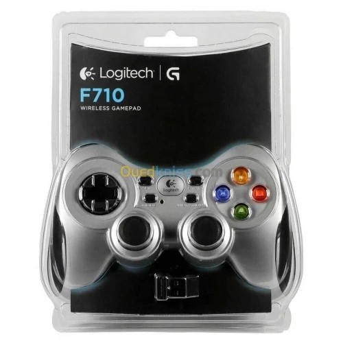 LOGITECH F710 - MANETTE DE JEU SANS FIL - GAMEPAD - VIBRATION - USB - PILES - RÉCEPTEUR SANS FIL - GRIS