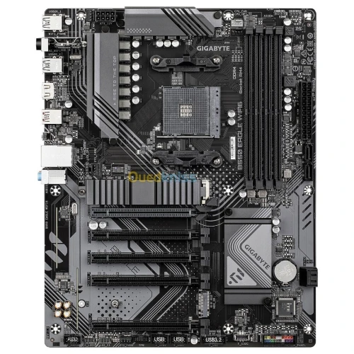 GIGABYTE B550 EAGLE WIFI6 - CARTE MÈRE ATX - SOCKET AM4 - 4 x DDR4 - 2 x DDR4 - 2 x M.2 NVMe - WIFI 6 - PCIe 4.0 - BLACK