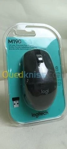 Logitech M190 Souris Sans Fil - Ambidextre - Capteur Optique 1000 Dpi - 3 Boutons
