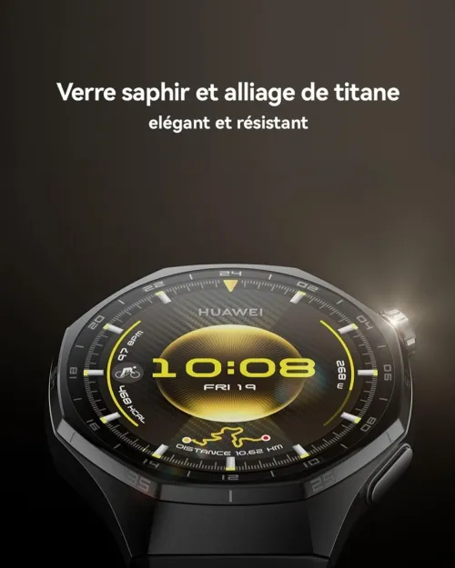HUAWEI WATCH GT6 PRO - SMARTWATCH PREMIUM 46MM - 1,4" AMOLED - GPS - SANTÉ & SPORT - BLACK TITAN