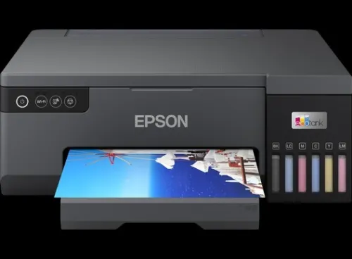 EPSON ECOTANK L8050 - IMPRIMANTE MONOFONCTION COULEUR - WIFI - USB - RÉSERVOIRS RECHARGEABLES - BLACK