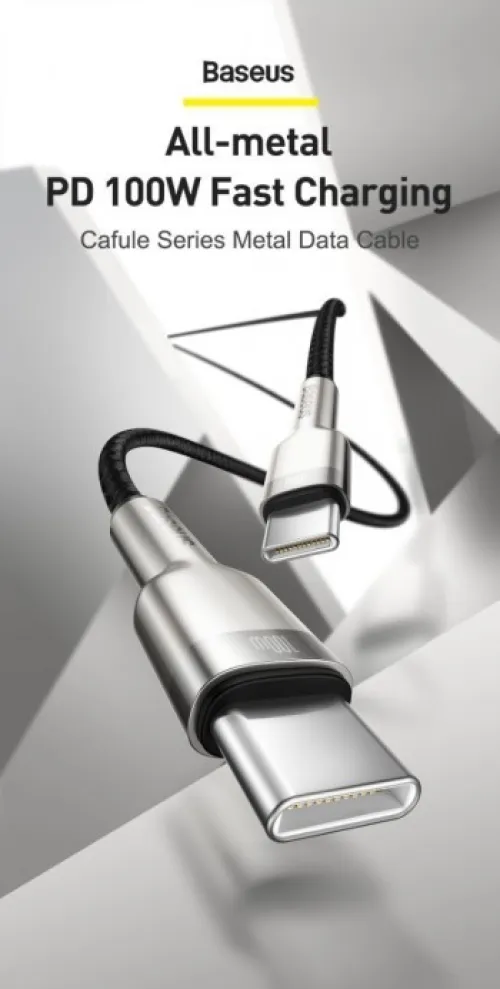 Baseus Cafule Series Metal Data Cable Type-C To Type-C - 2 Mètre - 100W