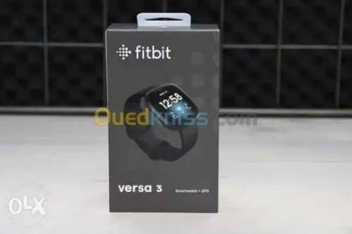 SmartWatch SmartWatch Fitbit Versa 3 Health & Fitness Smartwatch + GPS, 24/7 Fréquence Cardiaque, Alexa, Batterie +6 Jours, Black