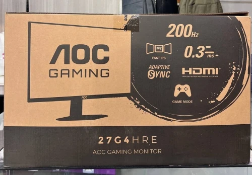 ECRAN AOC 27G4HRE - GAMING 27" FULL HD - 200HZ - DALL IPS - 1MS - G-SYNC - HDR10 - HDMI/DP - BLACK