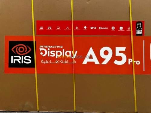 ECRAN INTERACTIF IRIS A95 PRO 86" - MTK9666 - 4G - 32G - 4K 60HZ - TOUCH SCREEN -WIFI 5 - SUPPORT