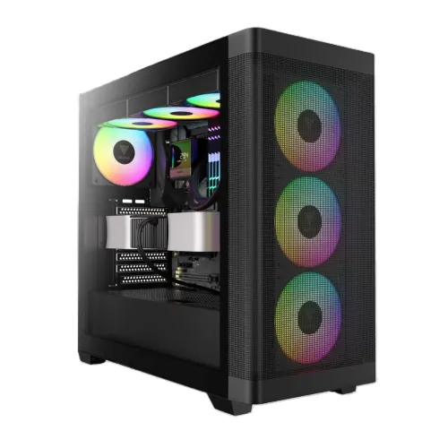  GAMDIAS ATHENA M3 - Boîtier Moyen Tour ATX - Mesh - 3 x Ventilateurs ARGB 120 mm - USB 3.0 - Noir