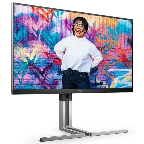 ECRAN AOC Q27U3CV - 27" 2.5K LED - GRAPHIC PRO - DALLE IPS - HDR 400 - ADAPTIVE-SYNC - PIVOT - USB 3.1 - RJ45 - HAUT-PARLEURS