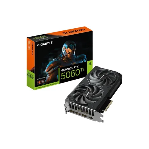 GIGABYTE GEFORCE RTX 5060 TI WINDFORCE OC - 16GB GDDR6 - RAY TRACING - DLSS 3.5 - 4K - REFLEX